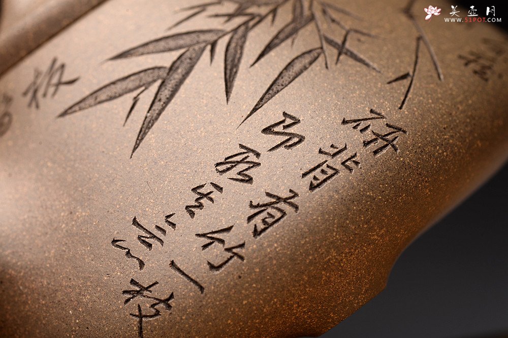 紫砂壶图片：钱建荷丙申全手摹古 张听刚装饰 子冶石瓢 自然舒美 不再接受定做 - 美壶网