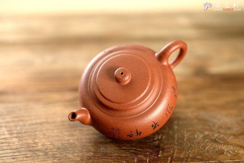 紫砂壶图片：实用佳器 雅致文气 汲古壶 - 美壶网