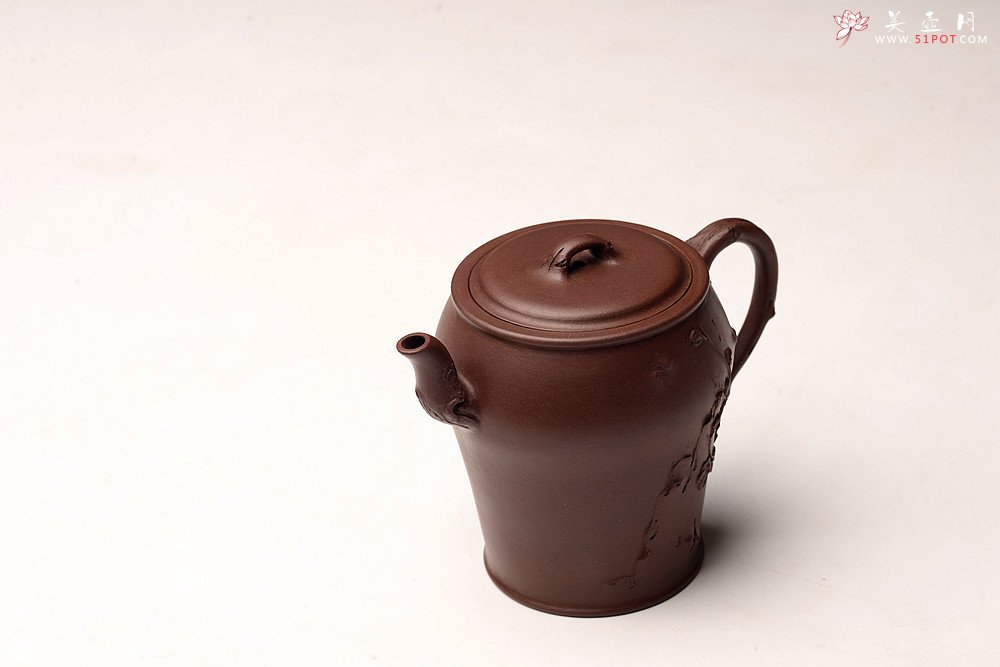 紫砂壶图片：潘丹初丙申秋全手作品 精致梅花 秀雅得趣 咏梅 做工严谨 - 美壶网