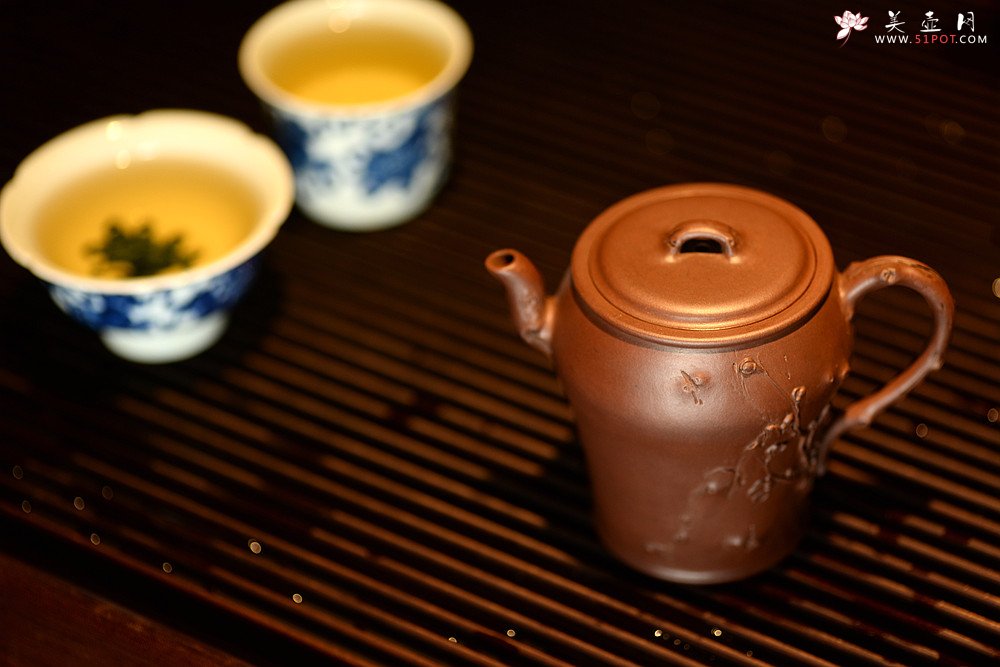 紫砂壶图片：潘丹初丙申秋全手作品 精致梅花 秀雅得趣 咏梅 做工严谨 - 美壶网