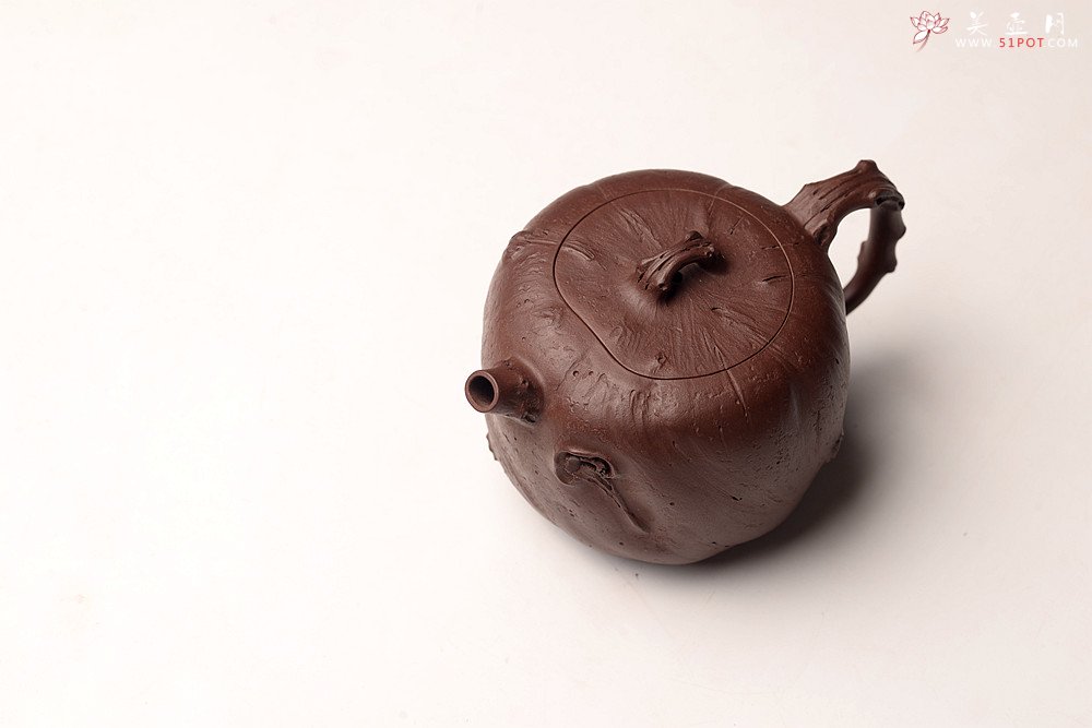紫砂壶图片：花货新风尚 妙趣横生 潘丹初经典全手之作 玄木 木叶动秋声~ - 美壶网