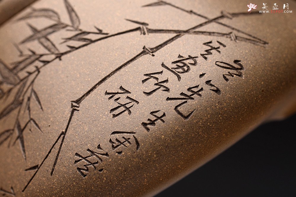 紫砂壶图片：钱建荷丙申全手摹古 张听刚装饰 子冶石瓢 自然舒美 不再接受定做 - 美壶网