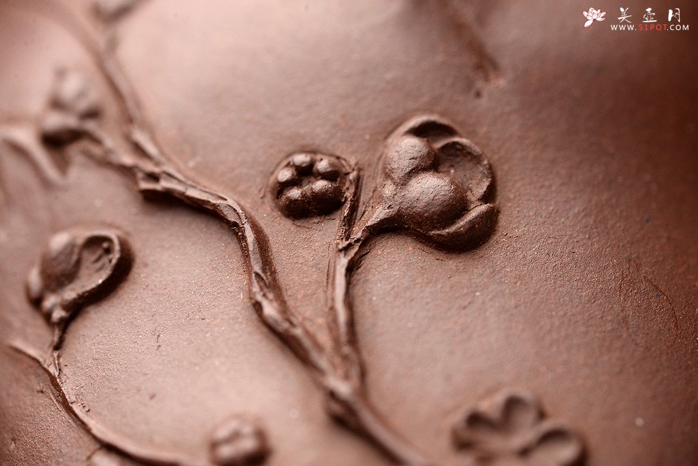 紫砂壶图片：潘丹初丙申秋全手作品 精致梅花 秀雅得趣 咏梅 做工严谨 - 美壶网