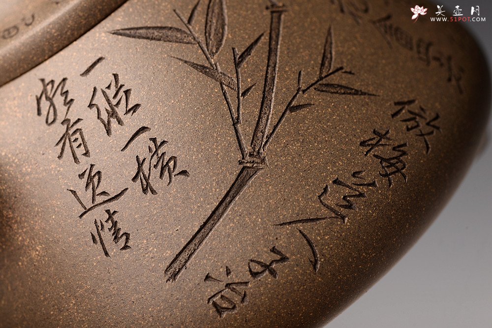 紫砂壶图片：钱建荷丙申全手摹古 张听刚装饰 子冶石瓢 自然舒美 不再接受定做 - 美壶网