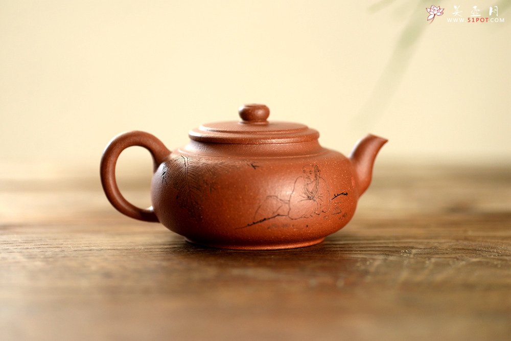 紫砂壶图片：实用佳器 雅致文气 汲古壶 - 美壶网