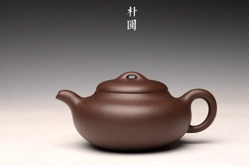 沈秋伟紫砂壶 沈秋伟丙申夏全手摹古 饱满耐品 线条流畅 老拼紫 朴圆  原矿紫泥