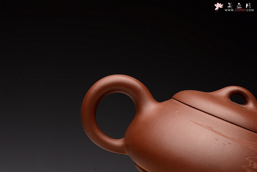 紫砂壶图片：朱牧清新作  张弛有度 工整温润 汉棠石瓢 - 美壶网