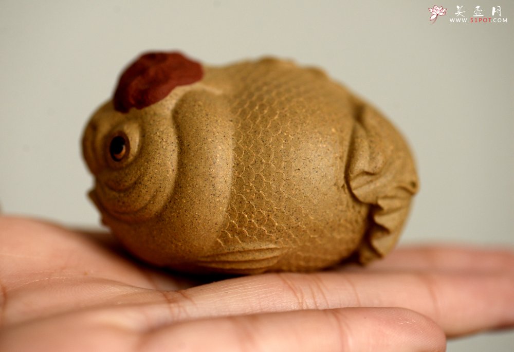 紫砂壶图片： 茶盘尤物  做工精细 生动传神 寓意吉祥之鸿运当头 - 美壶网