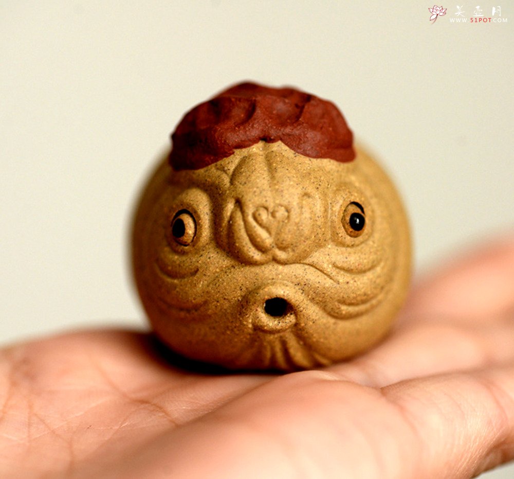 紫砂壶图片： 茶盘尤物  做工精细 生动传神 寓意吉祥之鸿运当头 - 美壶网