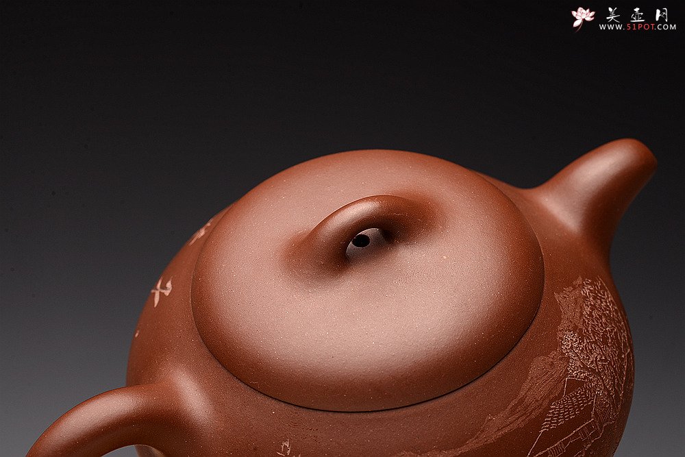 紫砂壶图片：朱牧清新作  张弛有度 工整温润 汉棠石瓢 - 美壶网