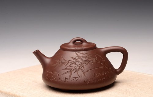 周路健紫砂壶 周路健丙申夏摹古之作 张听刚装饰 文气隽永 致敬经典 全手子冶石瓢 原矿紫泥