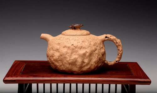 谢多莲紫砂壶 肌理自然生动 全手薄胎灵芝龚春 古朴之味~~~沧桑质感 原矿段泥