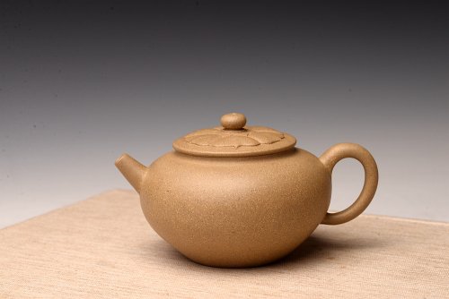 储亚紫砂壶 储亚丙申秋全手新作 莲意 盖面花瓣亦全手贴制 大口实用 原矿段泥