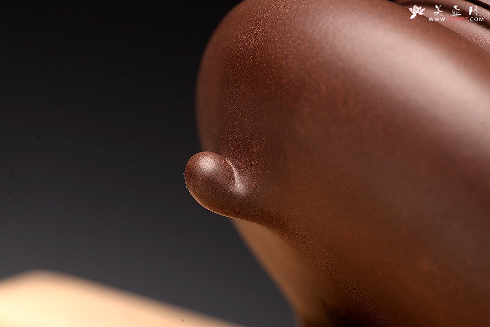 紫砂壶图片：适合绿茶 纤秀可人 三足扁樱 - 美壶网