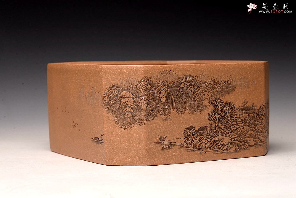 紫砂壶图片：李彦雄最新力作 通景山水 ~水洗 精品代表作 - 美壶网