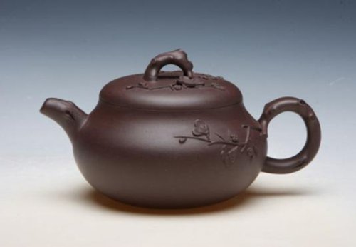 江晓颖紫砂壶 咏梅 原矿紫泥