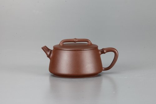 俞欣荣紫砂壶 美壶特惠 平盖竹石瓢 原矿紫泥