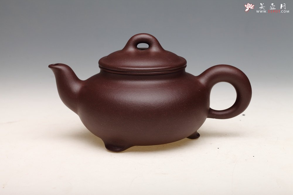 紫砂壶图片：三足丰韵 - 美壶网