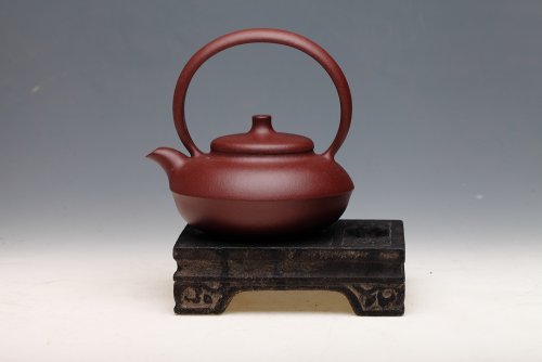 林艳紫砂壶 鸿砚提梁 