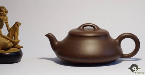 任备安紫砂壶 三弯嘴石瓢 原矿紫泥