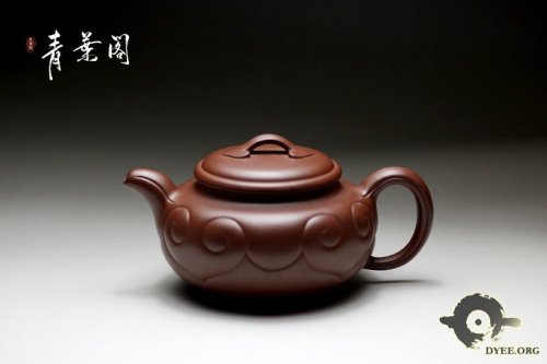 丁卫东紫砂壶 仿古如意欣赏 原矿紫泥