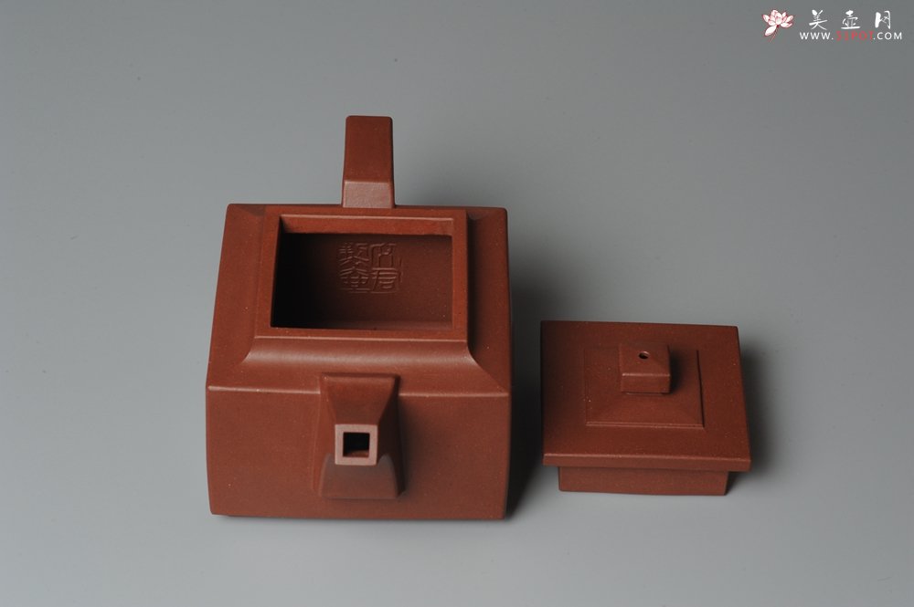 紫砂壶图片：线面挺快难度大全手工逸四方 - 美壶网