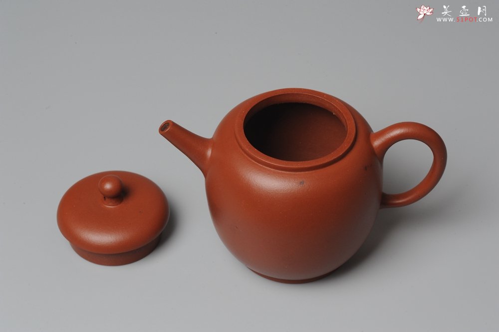 紫砂壶图片：90年代小红泥 温润如玉 高灯 - 美壶网
