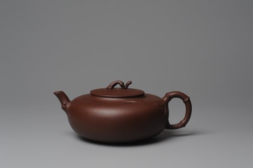 潘丹初紫砂壶 原创全手工紫竹 收藏佳作 原矿紫泥