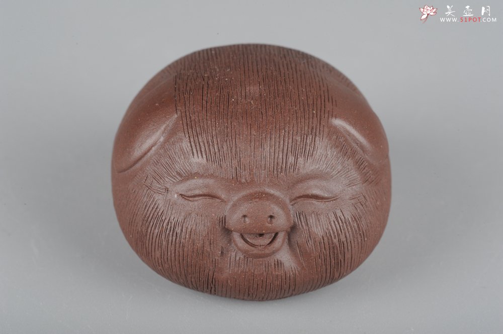 紫砂壶图片：美宠特惠拉毛小猪茶宠摆件 随机发一只 - 美壶网