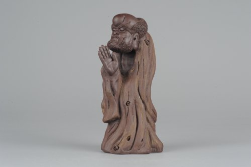 美壶定制紫砂壶 大号树桩达摩 神态生动 精致茶宠 