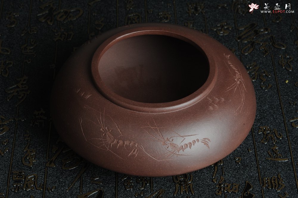 紫砂壶图片：俊儒装饰  素雅  水盂 水洗 水陪 文气十足 - 美壶网