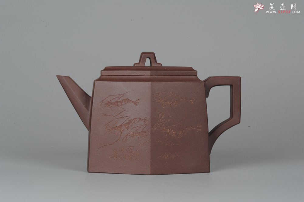 紫砂壶图片：美壶特惠 精品全手工高六方 - 美壶网