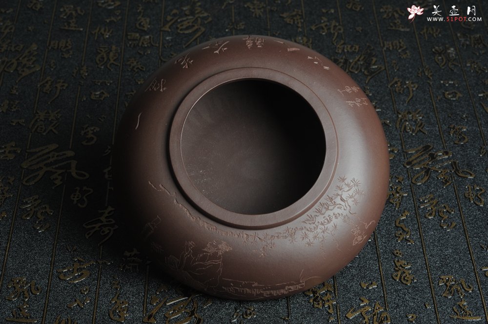 紫砂壶图片：俊儒装饰  素雅  水盂 水洗 水陪 文气十足 - 美壶网