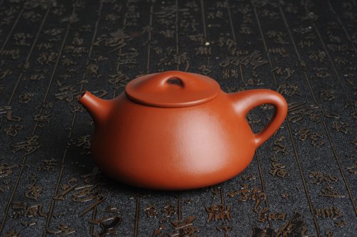 汤其平紫砂壶 百分百全手工优质朱泥石瓢壶 原矿朱泥
