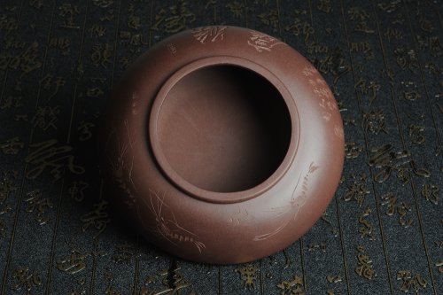 陈俊儒紫砂壶 俊儒装饰  素雅  水盂 水洗 水陪 文气十足 原矿紫泥