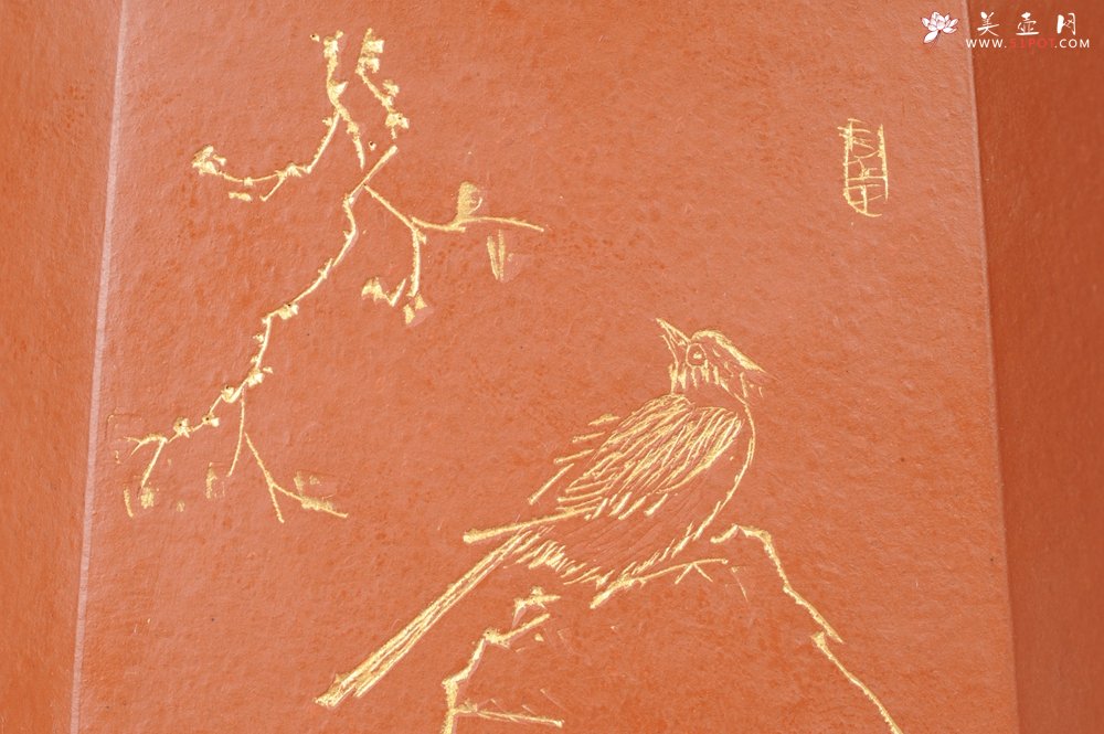 紫砂壶图片：线条优美 文气十足 全手工四方玉鼎 - 美壶网