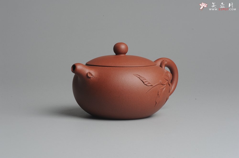 紫砂壶图片：美壶双节特惠 小花货石榴壶 - 美壶网