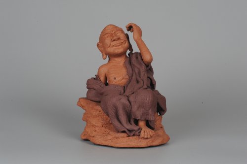 徐凤培紫砂壶 年底特惠 不可多得的用心之作 写意全手工修耳罗汉 精品雕塑 