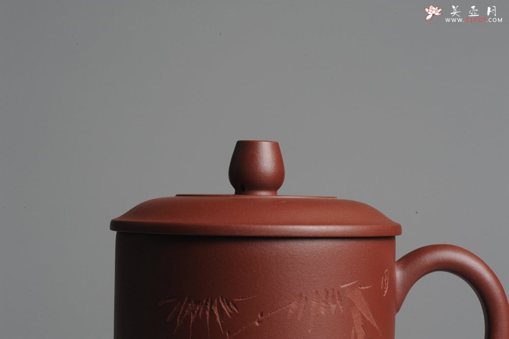 紫砂壶图片：美壶双节特惠 清雅秀竹盖杯 - 美壶网