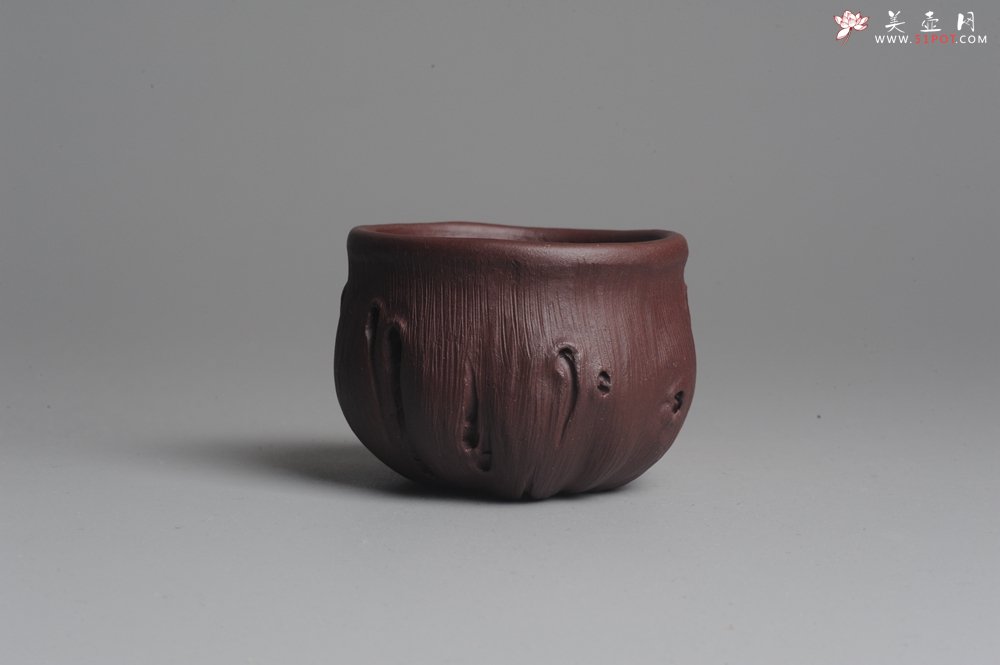 紫砂壶图片：美壶特惠 精品小花货秋叶品茗杯 - 美壶网