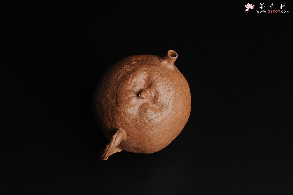 紫砂壶图片：仿生花货 全手工文人小福橘 肌理丰富 - 美壶网