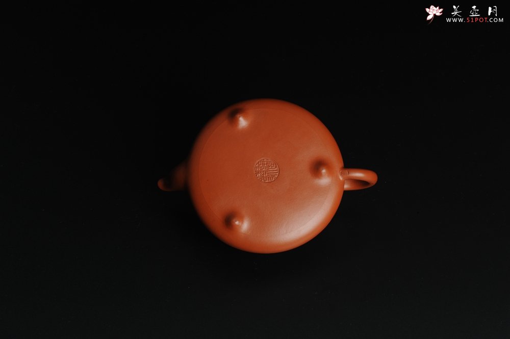 紫砂壶图片：美壶特惠 非铁红色素泥 优质朱泥端庄秀雅汉棠石瓢 - 美壶网