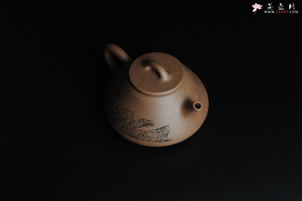 紫砂壶图片：全手工心舟石瓢 毛国强徒弟陆轶舟文气装饰 - 美壶网