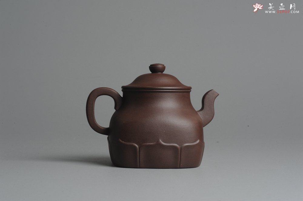 紫砂壶图片：美壶特惠 老紫泥莲灯壶 - 美壶网