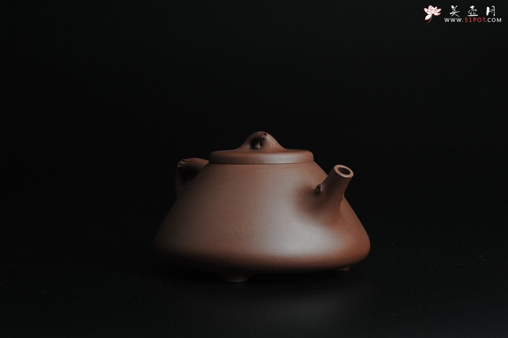 紫砂壶图片：难得老拼紫 全手春华秋实-子冶石瓢 逼真生动 - 美壶网