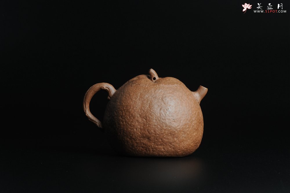 紫砂壶图片：仿生花货 全手工文人小福橘 肌理丰富 - 美壶网