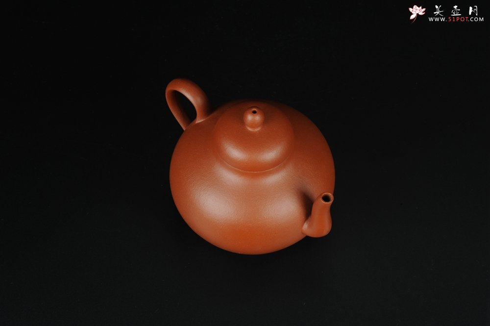 紫砂壶图片：美壶特惠 小红泥思亭 小清新 - 美壶网