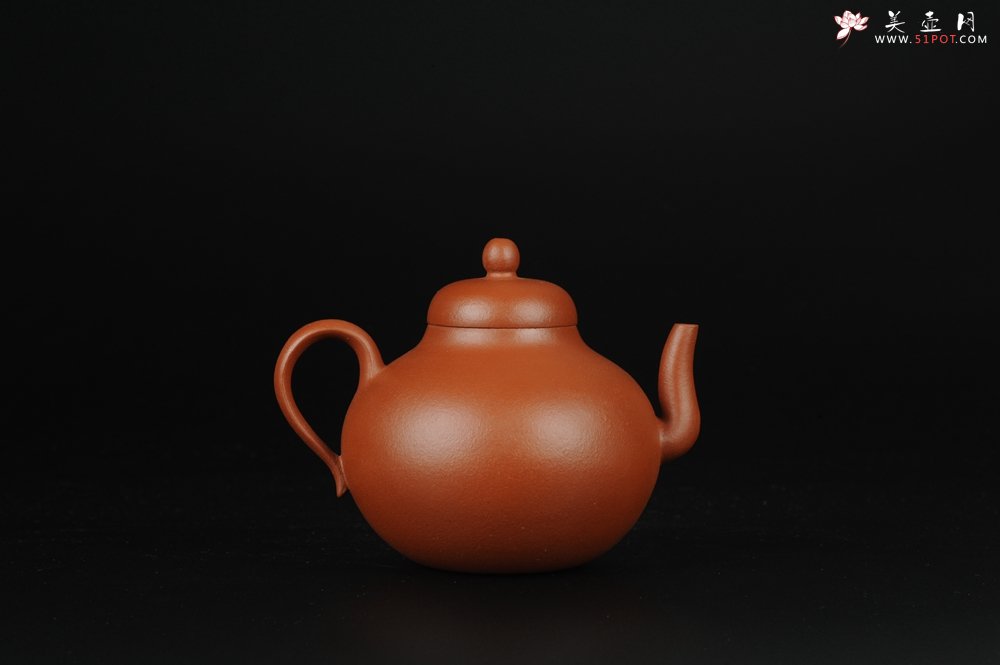 紫砂壶图片：美壶特惠 小红泥思亭 小清新 - 美壶网