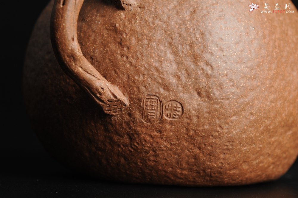 紫砂壶图片：仿生花货 全手工文人小福橘 肌理丰富 - 美壶网