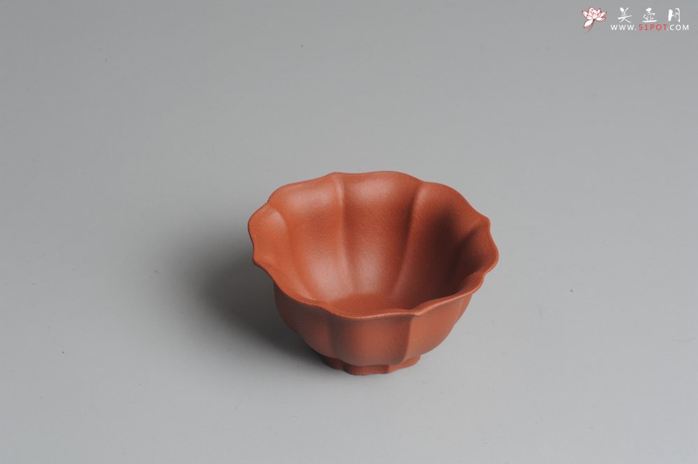 紫砂壶图片：菱花品茗杯 不包邮 - 美壶网